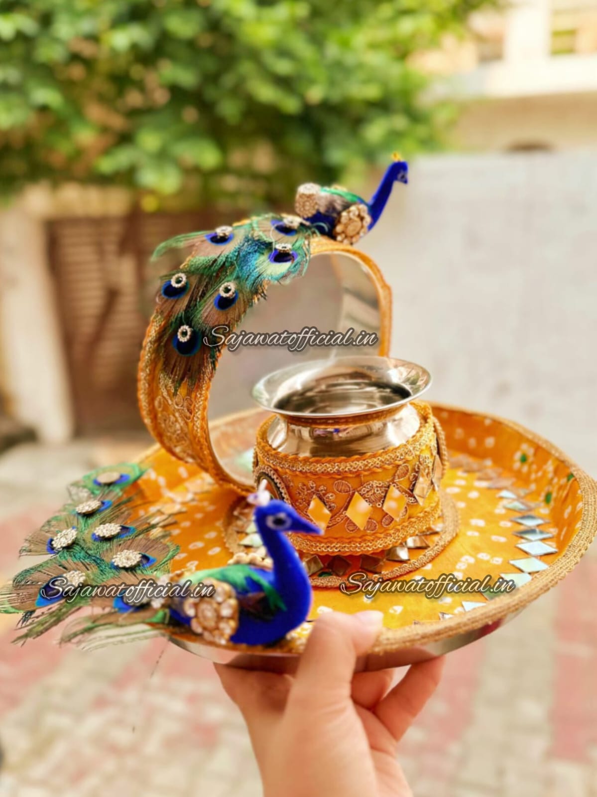 Peacock Thali Set K-Ht019