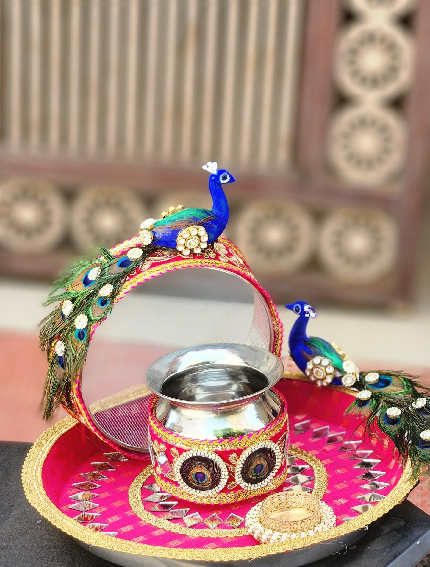 Peacock Thali Set K-Ht019