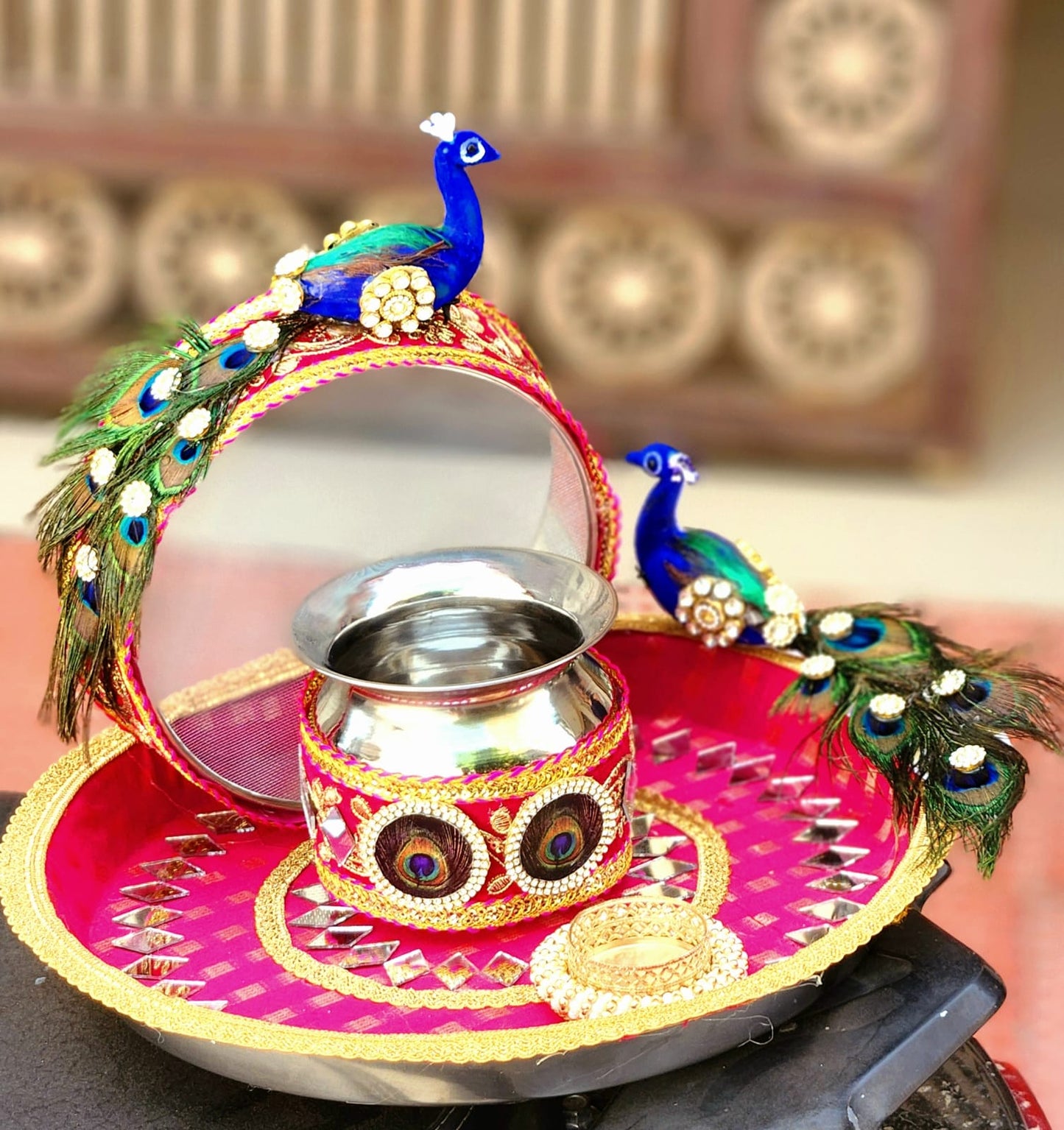 Peacock Thali Set K-Ht019