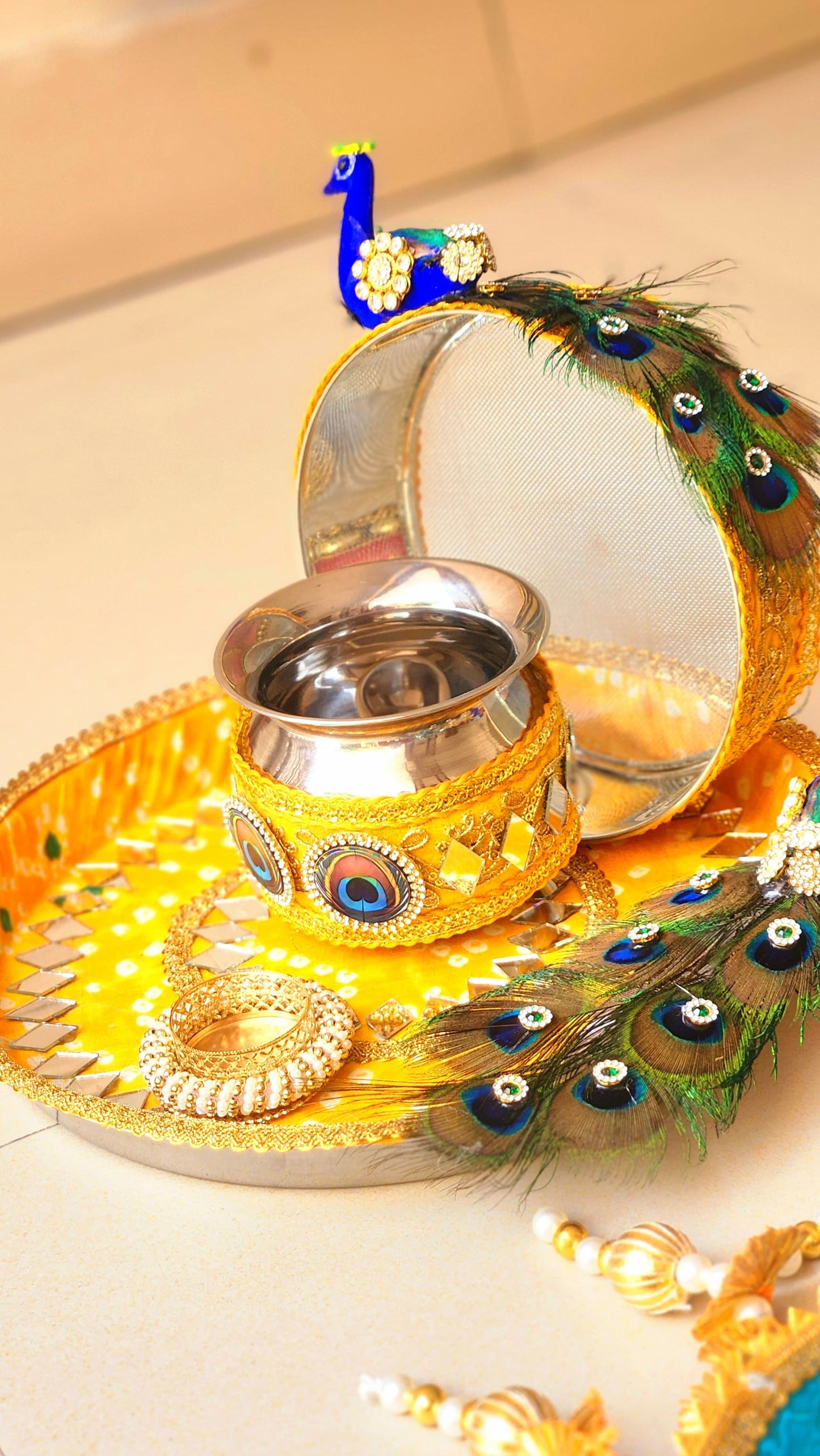 Peacock Thali Set K-Ht019