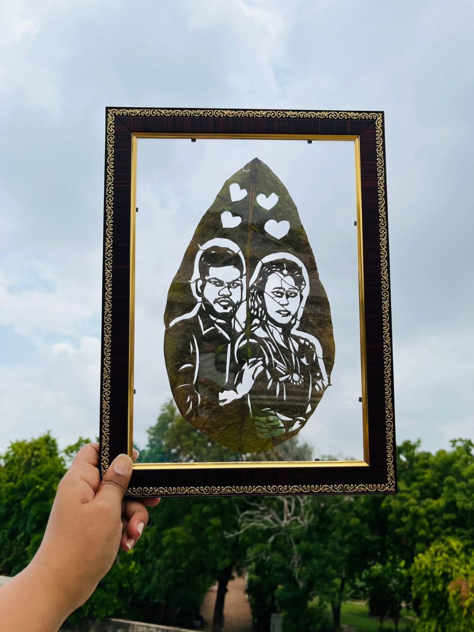 Leaf Art Photo Frame