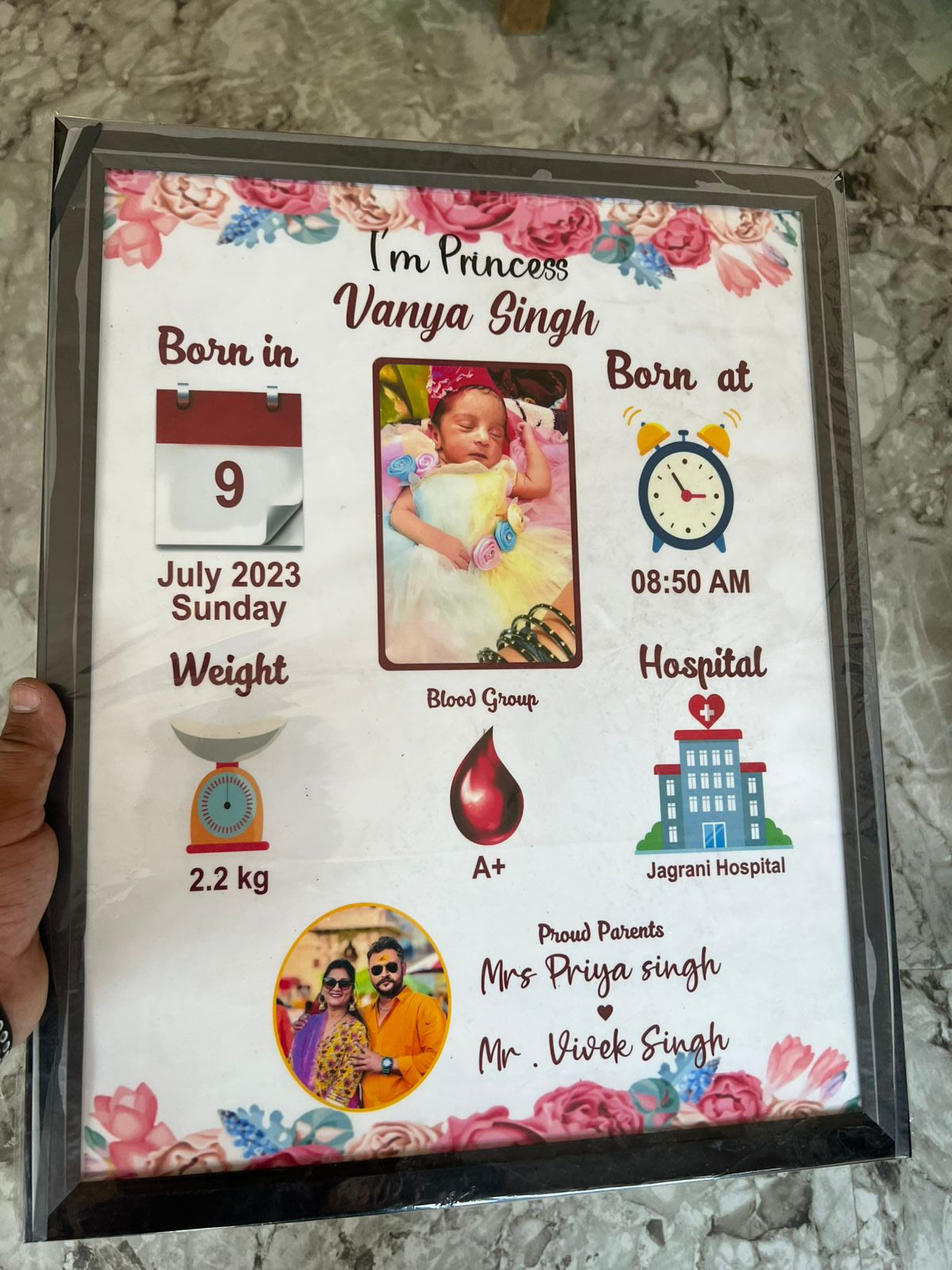 Baby Birth Frame