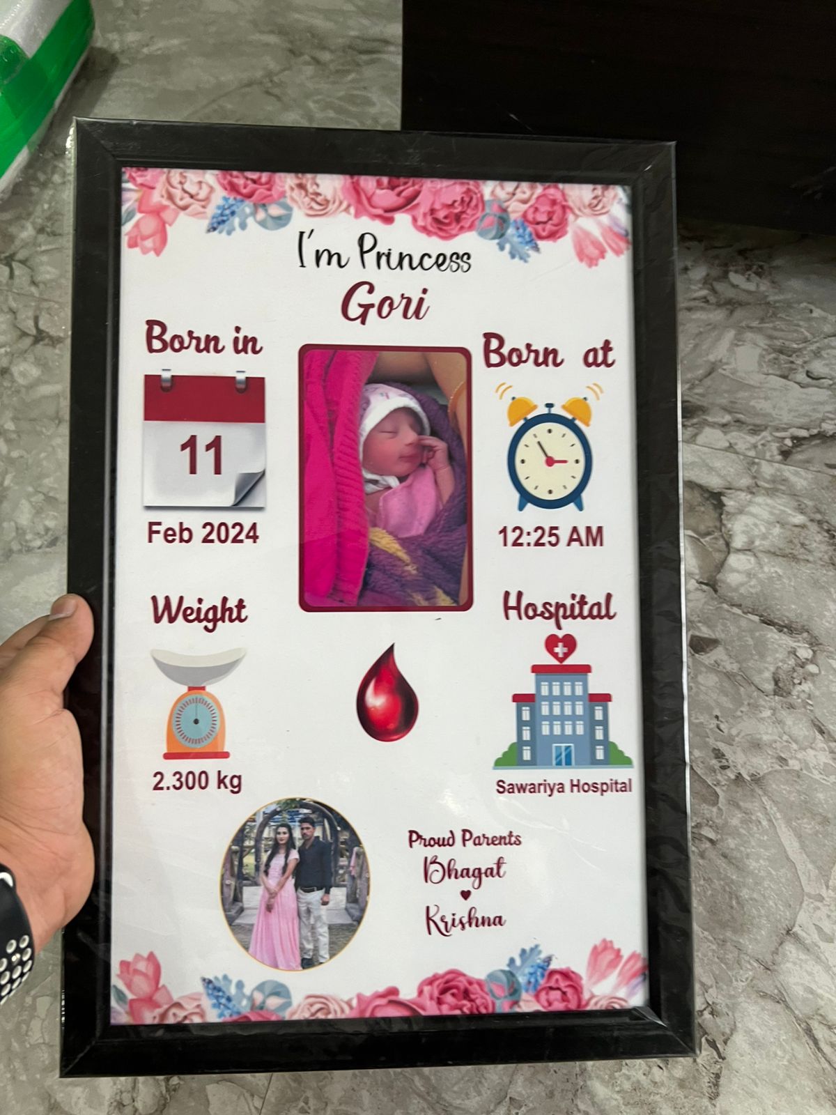 Baby Birth Frame