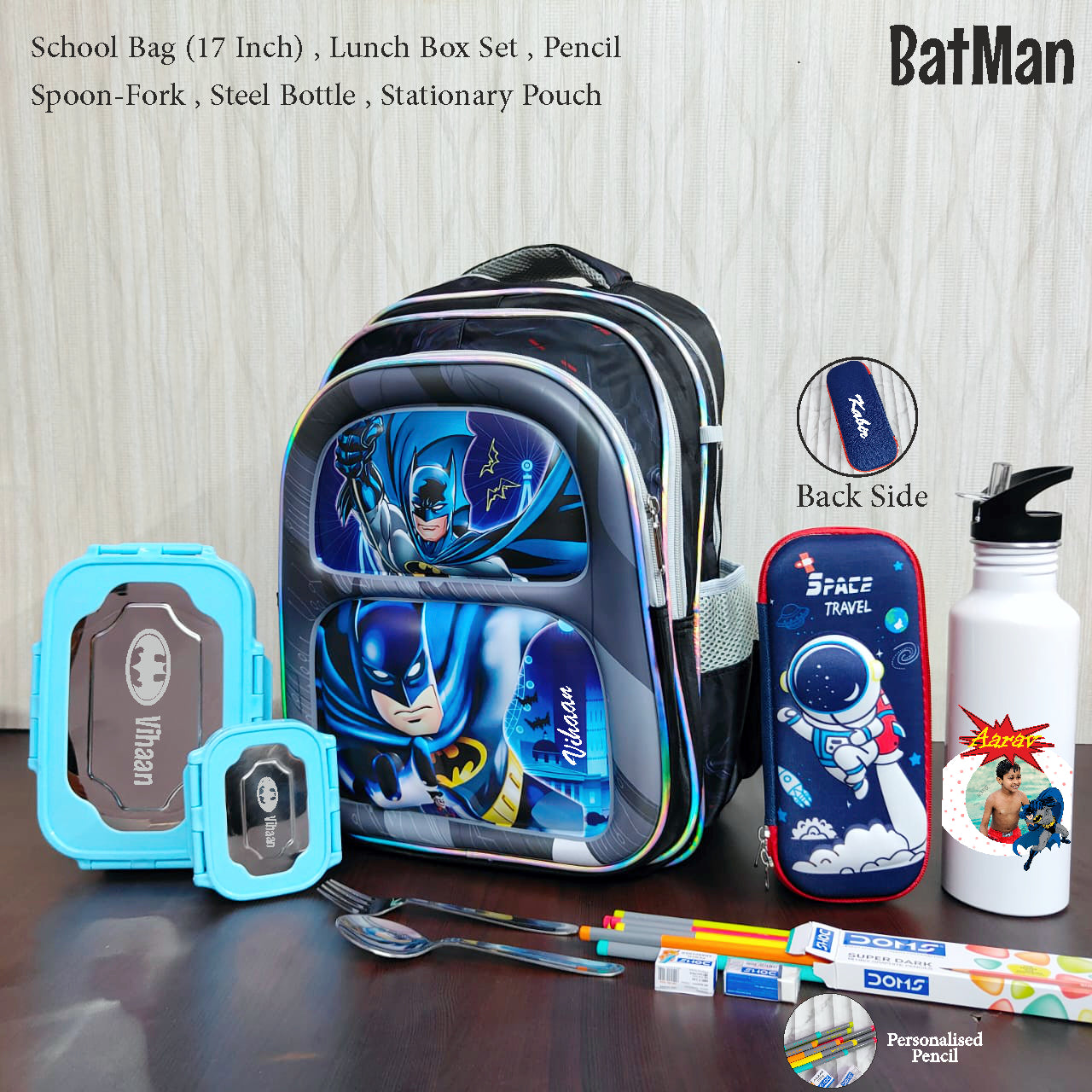 6 In 1 School Bag Hamper