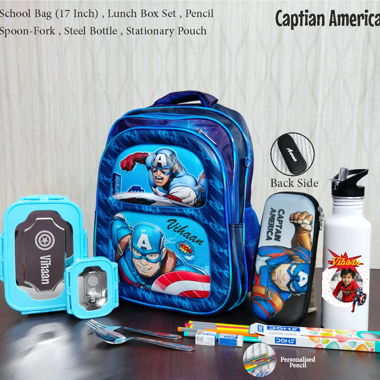 6 In 1 School Bag Hamper