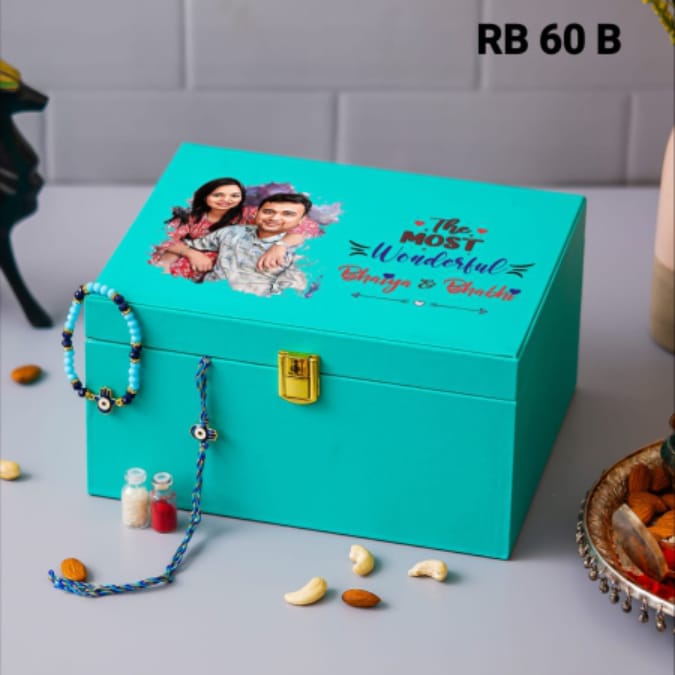 Rakhi Combo RB60 (V) - Vanity Box Combo