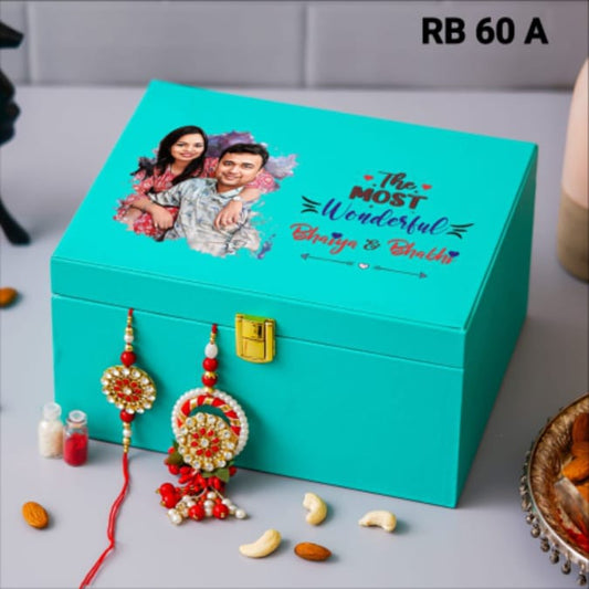 Rakhi Combo RB60 (V) - Vanity Box Combo
