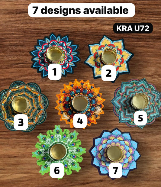 3D Look MDF T-light Holders KRA U72