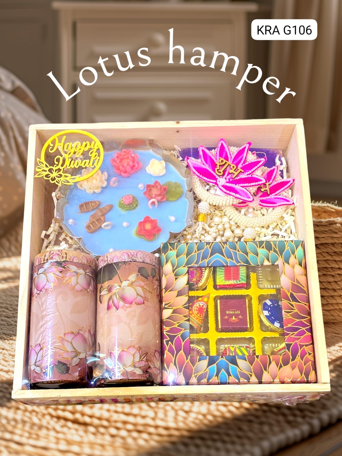 Lotus Theme Diwali Hamper KRA G106