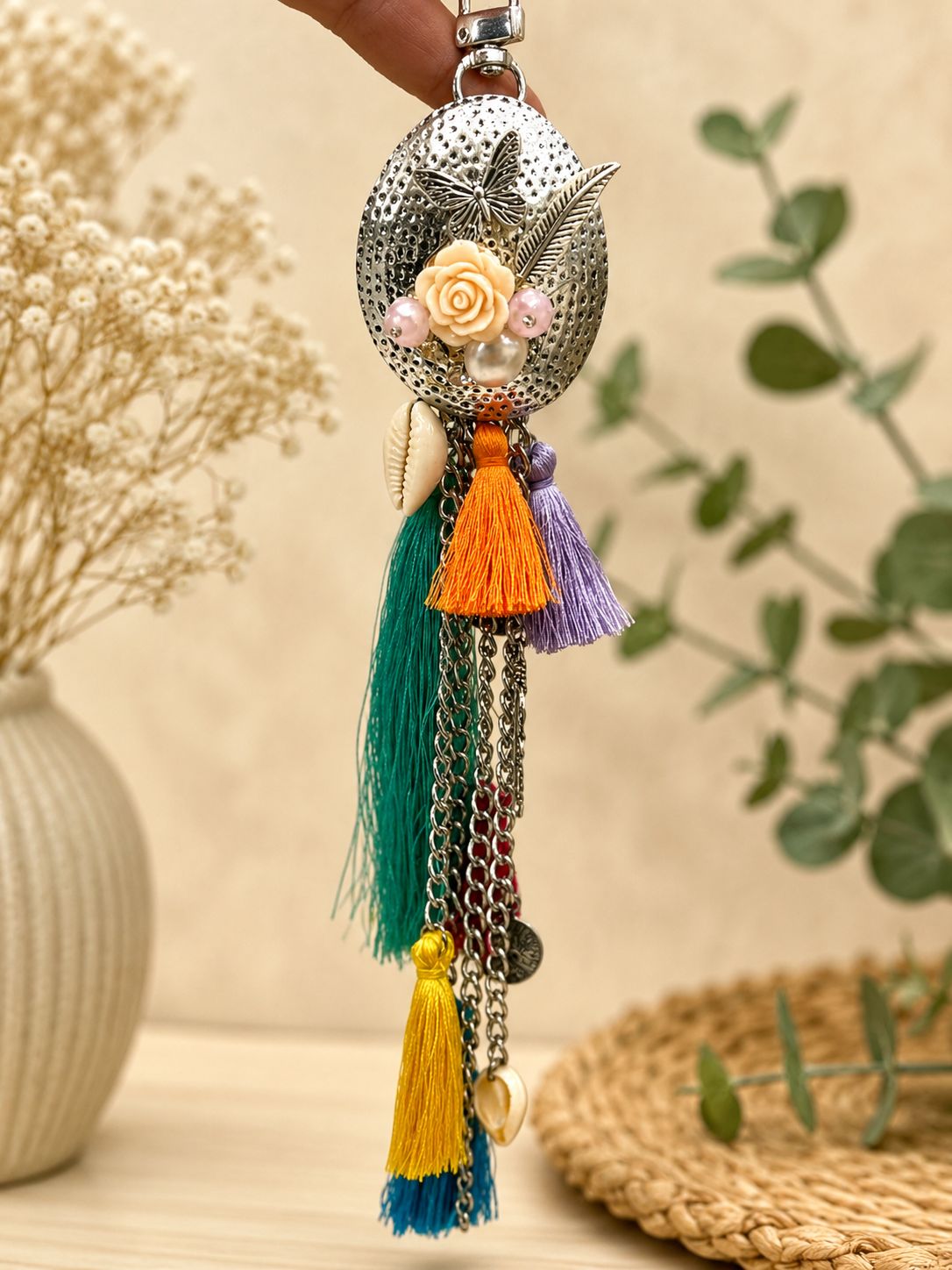 Oxidized Purse Hanging Lumba & Rakhi Set