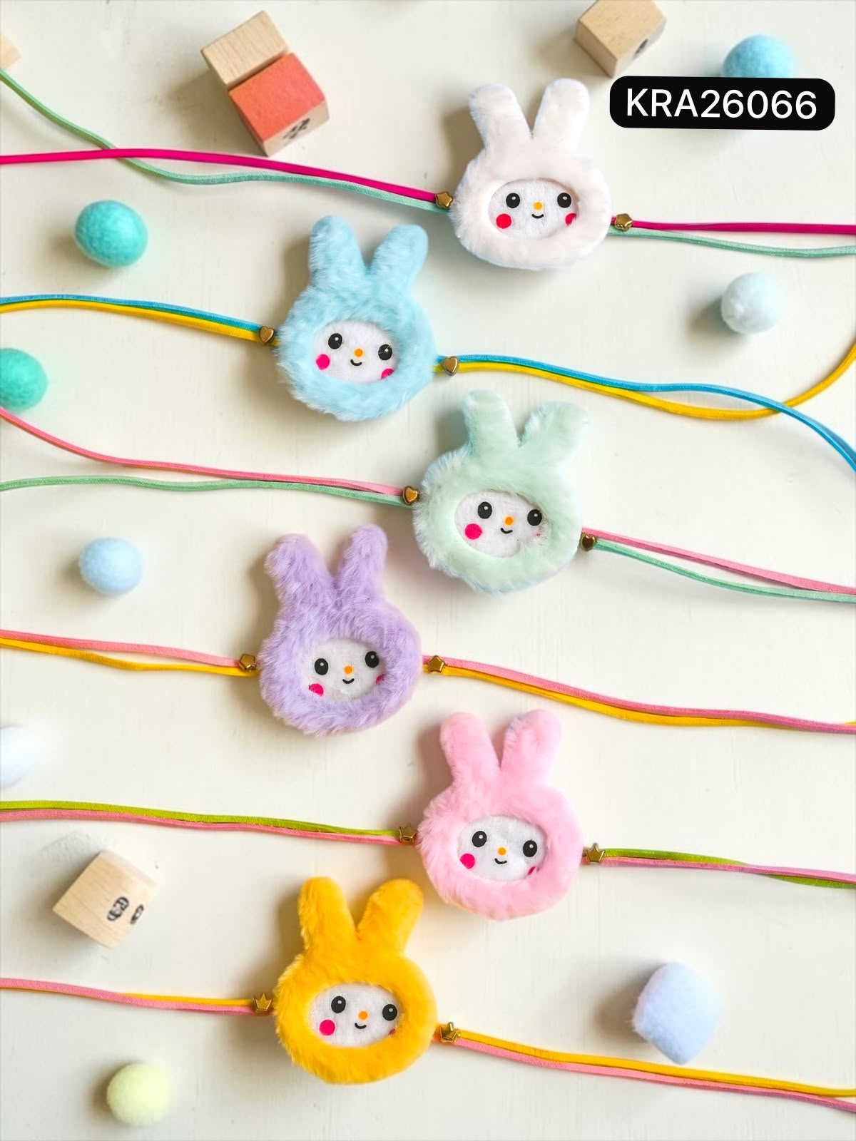 Kids Cute Fur Rakhi (KRA26066)