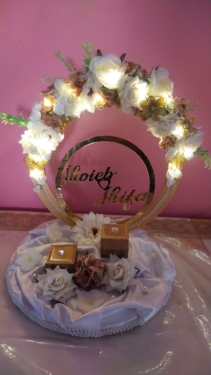 wedding items, Wedding Accessories, wedding, ring tray, ring platter, ring plate, ring ceremony, groom gift, engagement tray, engagement, earrings, dulha to be, customized platter, customised platter, bride to be, bride gift