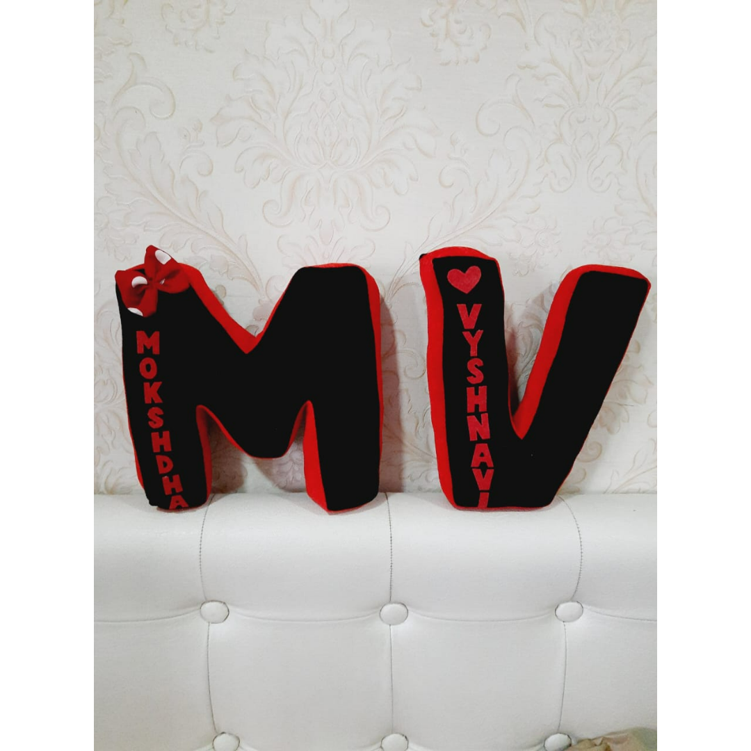 Letter cushions couple combo