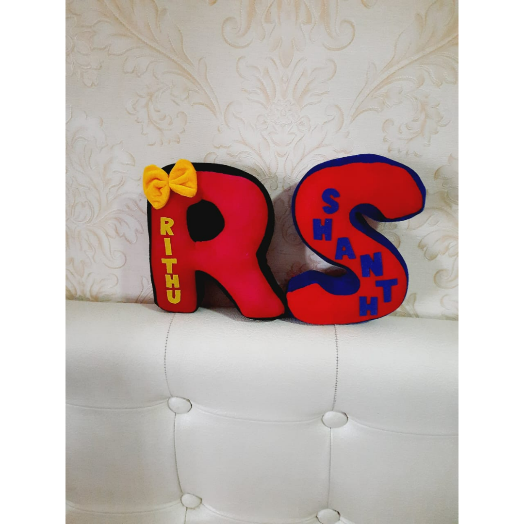 Letter cushions couple combo