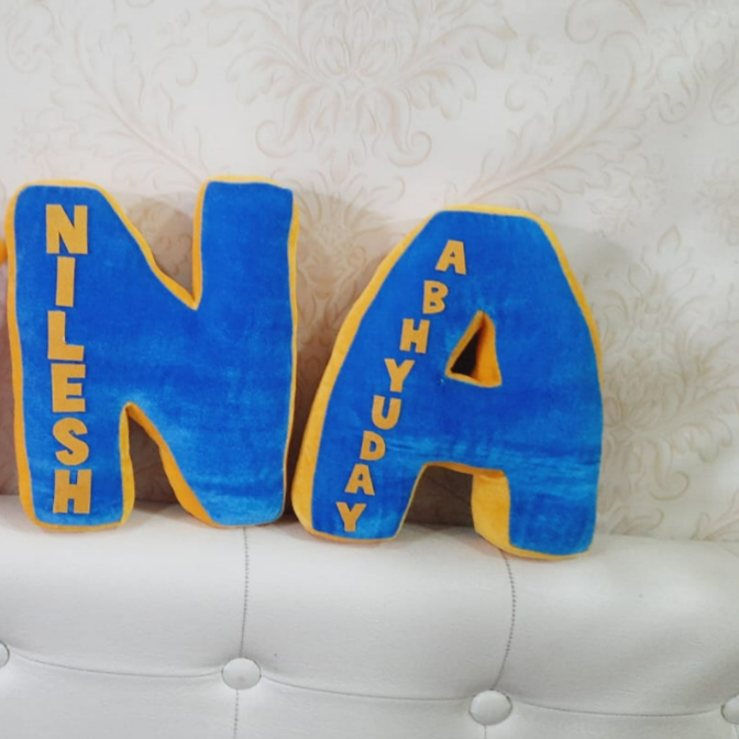 Letter cushions couple combo