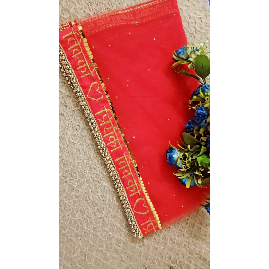 women gift, wedding veil, wedding items, wedding dupatta, Wedding Accessories, wedding, veil dupatta, veil, tail dupatta, personalised veil, name dupatta, girl gift, gifts for her, entry dupatta, customised veil, customised dupatta, bride to be, bride gift, bride entrance, bridal entry, bridal chunri, bridal chunni