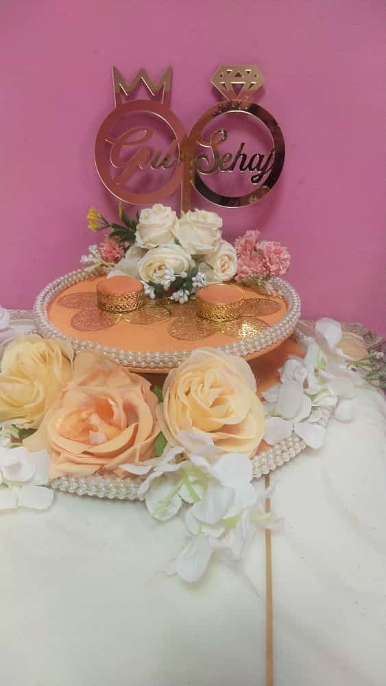 wedding items, Wedding Accessories, wedding, ring tray, ring platter, ring plate, ring ceremony, groom gift, engagement tray, engagement, earrings, dulha to be, customized platter, customised platter, bride to be, bride gift