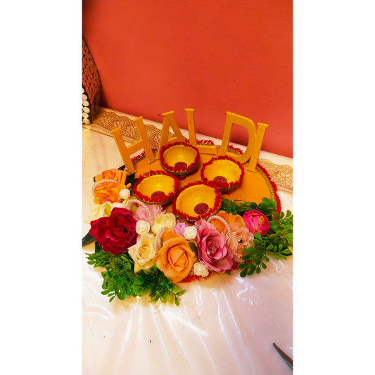 wedding items, Wedding Accessories, wedding, haldi platter, haldi, groom gift, dulha to be, customized platter, customised platter, bride to be, bride gift
