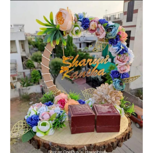wedding items, Wedding Accessories, wedding, ring tray, ring platter, ring plate, ring ceremony, groom gift, engagement tray, engagement, earrings, dulha to be, customized platter, customised platter, bride to be, bride gift
