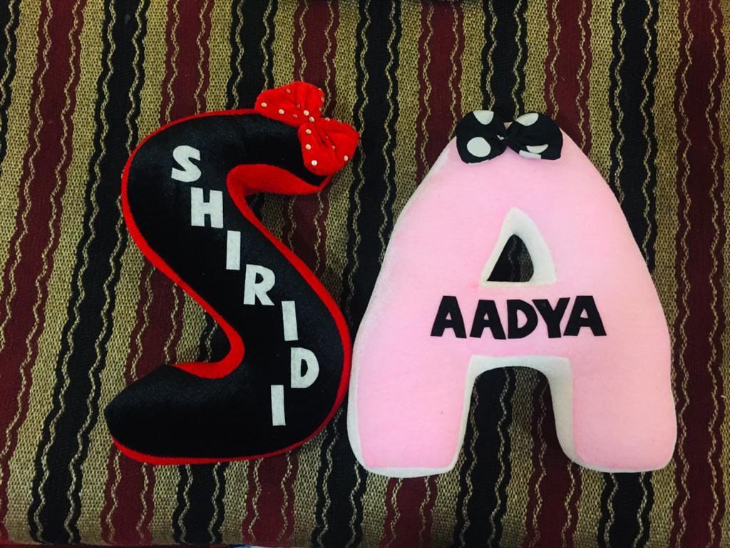 Letter cushions couple combo