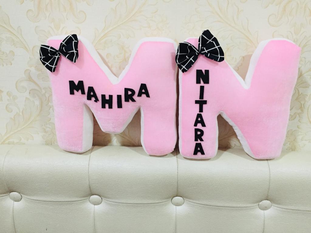 Letter cushions couple combo